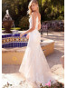 Ivory Full Lace Unique Mermaid Wedding Dress Ivory Full Lace Unique Mermaid Wedding Dress